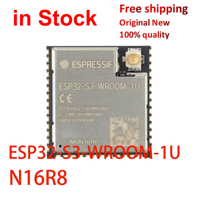 (1 chiếc) 100% ESP32-S3-WROOM-1U MON16R8 N16R8 M0N16R8 ESP32-S3-WROOM-1U-N16R8 ESP32-S3 Wi Fi + Blue