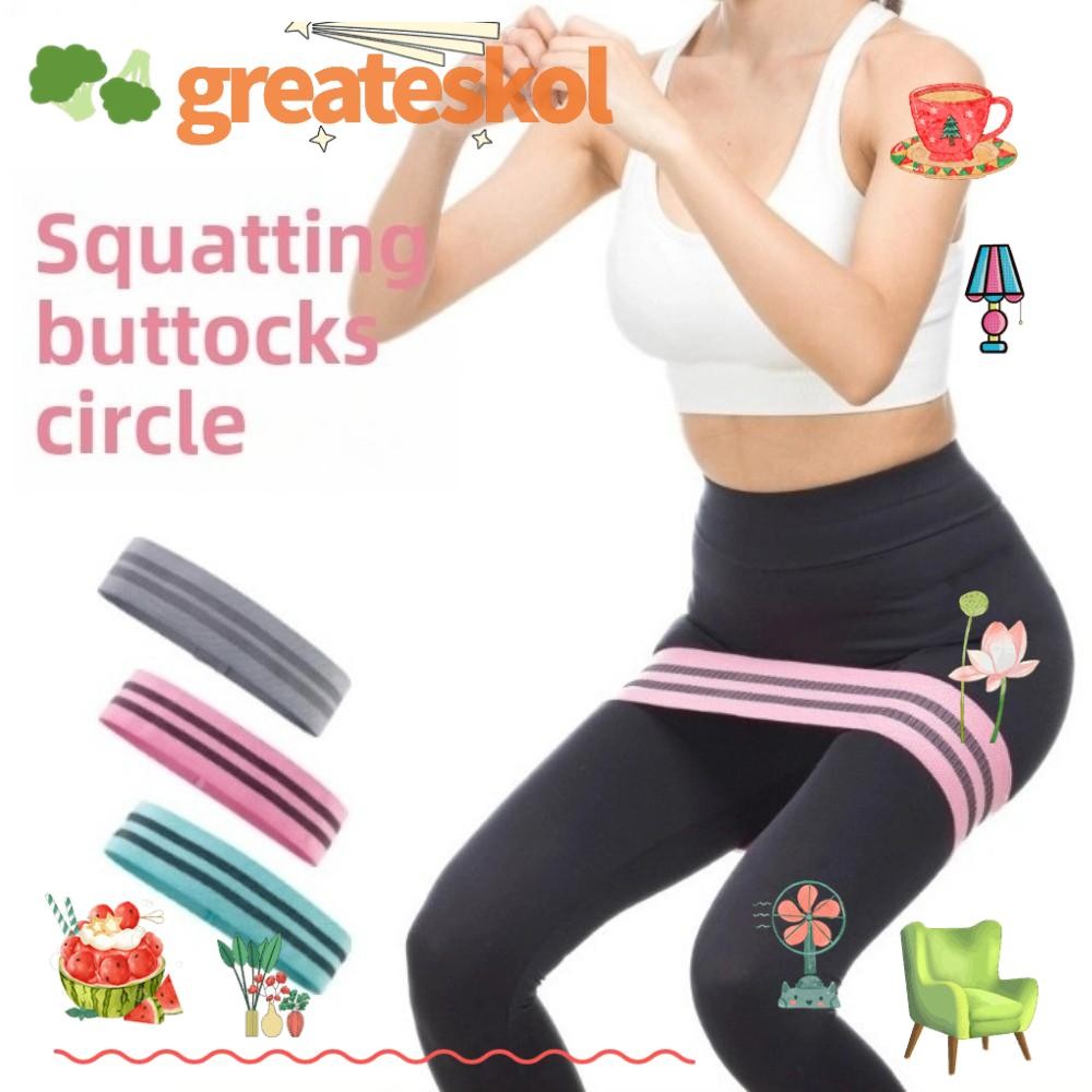 Dây thun GREATESKOL, Dây kháng lực 90lbs chống trượt, Nâng mông Đai kéo thiết yếu Tập Yoga