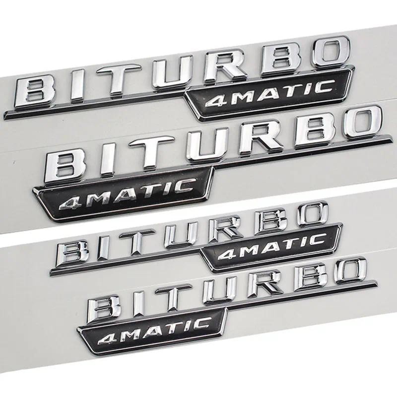 Dính 3d Xe Chữ Fender Huy Hiệu Biturbo 4matic Biểu Tượng Logo Dán Cho Xe Mercedes Benz C43 E43 GLC43