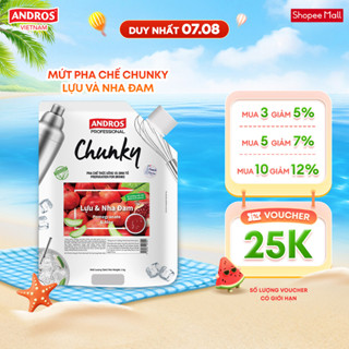 Mứt Pha Chế Lựu & Nha Đam - Có Miếng Trái Cây Thật - Nguyên liệu pha chế - ANDROS CHUNKY - 1 KG