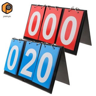 Thẻ PVC bảng điểm 3 chữ số cho bóng rổ, bóng bàn, bóng chuyền