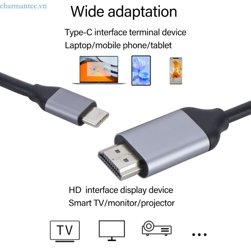 USB C To Mini  4K 60HZ/4K 30HZ HDR10 Video Cable For Laptop Monitor