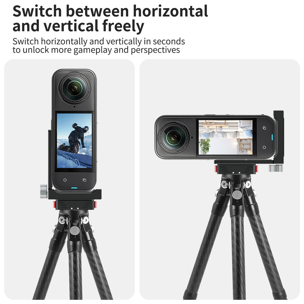 JMT Đĩa Phát Hành Nhanh Cho Insta360 X5 X4 X3 X2 Cài Đặt Nhanh Gắn 1 / 4 Arri Selfie Stick Tripod Ad