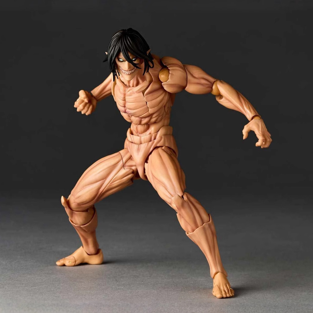 Revoltech Amazing Yamaguchi Attack on Titan Eren Yeager Titan Phiên bản Siêu hành động Hình Đồ chơi 