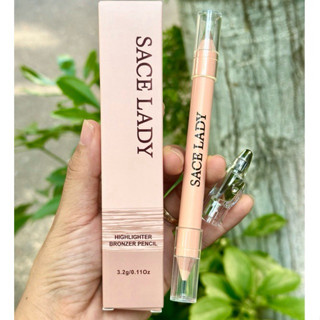   XINH XINH  Bút Tạo Khối SACE LADY Hai đầu Trang điểm Mượt Mà Tự Nhiên 3.2g 