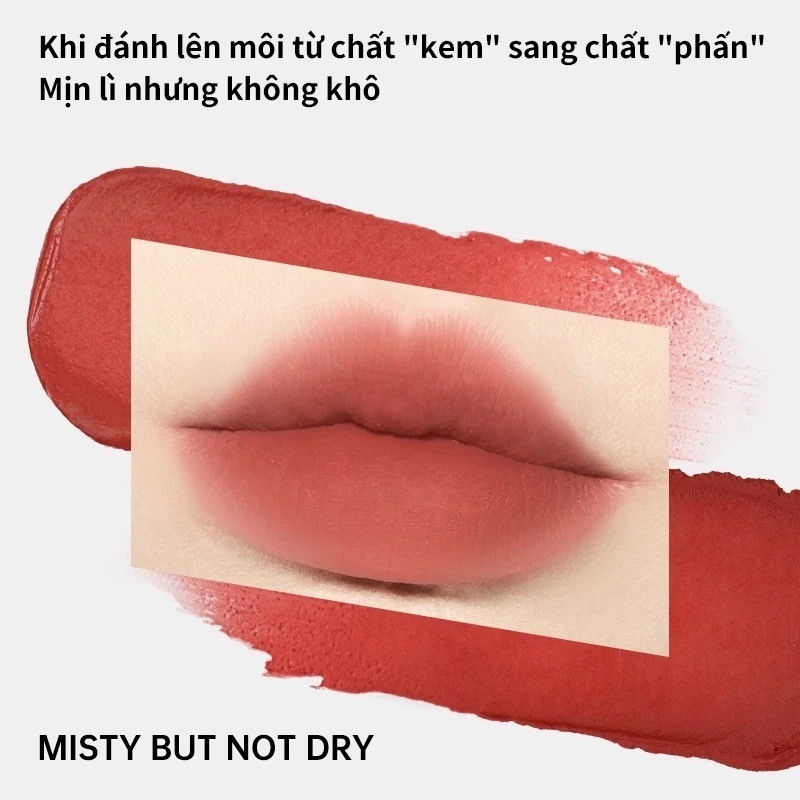 [MOOEKISS] Son kem Mooekiss 3g Nắp đen bùn nhung mịn nhẹ, Nắp đỏ bóng nhẹ dưỡng môi lâu | BigBuy360 - bigbuy360.vn