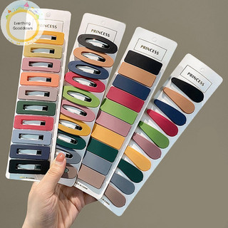 Everthinggooddown 10 Chiếc Mờ Đơn Giản Kẹp Tóc Cho Bé Gái Hình Chữ Nhật Hình Bầu Dục Thả Vuông Kẹp Tóc Cho Trẻ Em Chụp Tóc Kẹp Tóc Bấm Clack vn