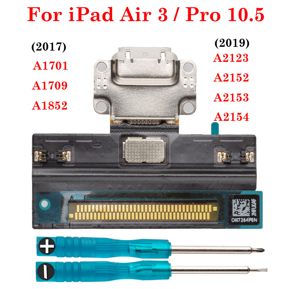 Dock Kết Nối Cắm Dữ Liệu Jack Cắm Ổ Cắm Cổng Sạc USB Flex Cho iPad Air 3 Pro 10.5 A1701 A1709 A1852 