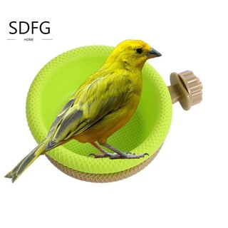 Sdfg vẹt bồn tắm parakeet lovebirds cá rô đứng đa năng thú cưng tắm lồng phụ kiện chim tắm lồng