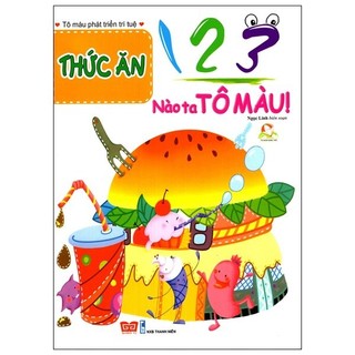Sách 123 nào ta tô màu! thức ăn