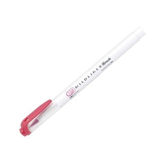 Viết cọ nhật mildliner - zebra wft8-mr - mild red - zebra