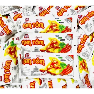 Snack Ăn Vặt Nem Tôm Ba Anh Em Food, Snack Que Cay cổng trường, đồ ăn vặt tuổi thơ