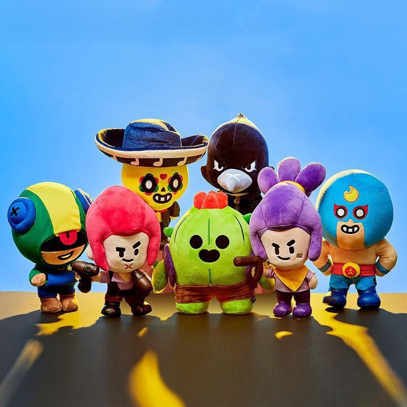 Phim Hoạt Hình Brawl Stars Spike Búp Bê Ngoại Vi Mềm Nhồi Bông Sang Trọng Leon Búp Bê Anh Hùng Đồ Ch