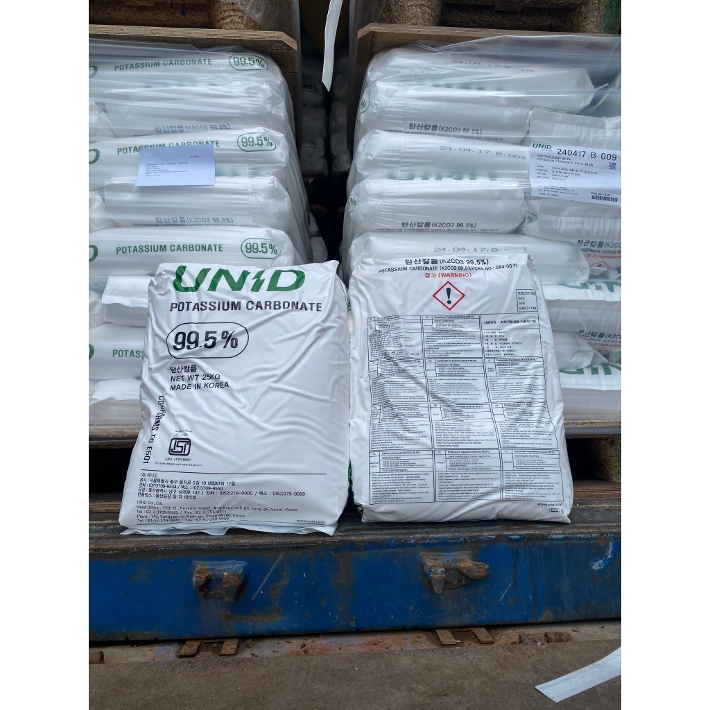 Phân Bón Kali Carbonate (KOH) - K2CO3 Bao 25kg - Cung cấp Kali và CO2 cho cây trồng