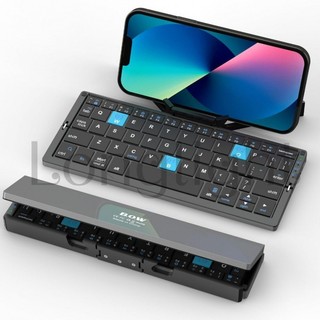 Bàn phím Bluetooth có thể gập lại, Bàn phím Bluetooth Mini yên tĩnh bằng hợp kim nhôm Bàn phím du lịch nhẹ di động, Bàn phím di động bỏ túi có thể sạc lại cho máy tính bảng, iPad, điện thoại