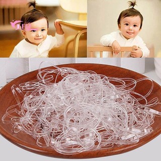 Bộ dây buộc tóc cao su trong suốt tiện dụng cho nữ