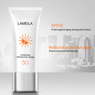 【Bán Sỉ  ( KEM CHỐNG NẮNG DƯỠNG ẨM LAMEILA 50CR ) Làm trắng da Làm sáng Dưỡng ẩm 【sieuthitumo [HDK]