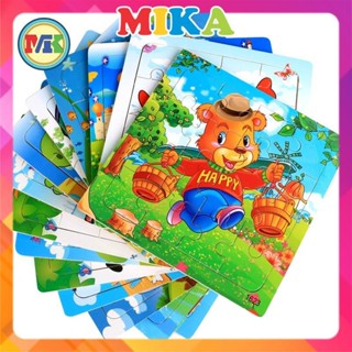  Tranh ghép gỗ 16 mảnh Đồ chơi tranh xếp hình cho bé phát triển trí tuệ thông minh GH16 