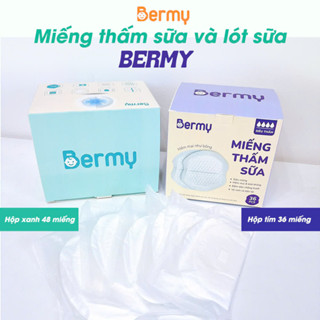 [Mẫu mới] Miếng lót thấm sữa Bermy - thấm hút sữa chống tràn tiện ích hộp 36 miếng và 48 miếng