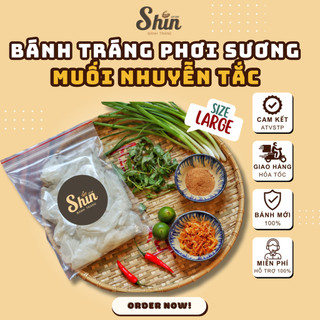 Bánh Tráng Muối Nhuyễn Phơi Sương Tắc túi Zip L