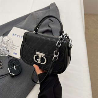  Túi xách nữ túi đeo chéo in ô trám 3 ngăn lót nhung 2 dây đeo cao cấp K494 