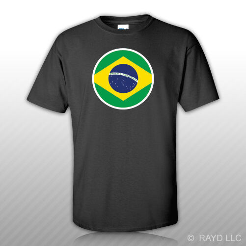 Áo thun tròn cờ Brazil Áo thun Áo ngực Ba