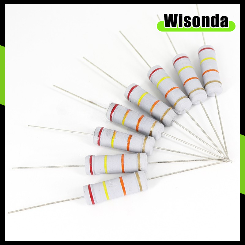 20 Chiếc 1W 2W 3W 5W Điện Trở Phim Carbon 5% 62K 68K 75K 82K 91K 100K 120K 130K 150K OHM