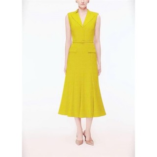A121 Đầm cổ Vest đuôi cá kèm belt 