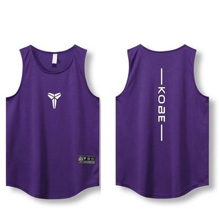Sports Vest Men's Quick-Drying Jersey Kobe Printed Basketball Vest Men's Summer Loose Fitness Waistcoat Training Wear iUNz