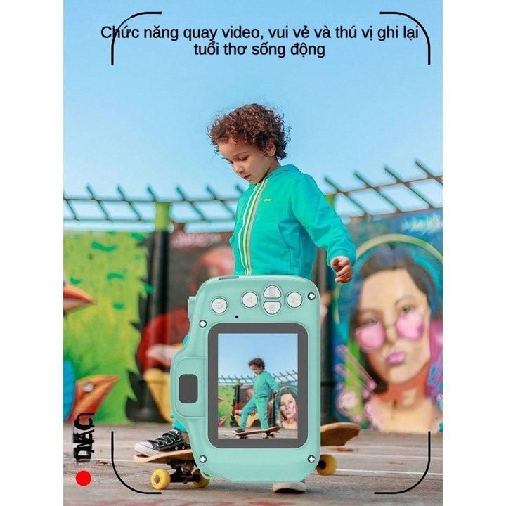 Máy Ảnh Mini Kỹ Thuật Số Digital Camera HD Hoạt Hình Có Thể Phù Hợp Với Trẻ Em[+Tặng thẻ nhớ]