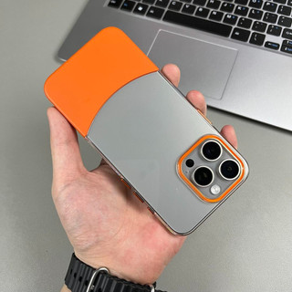 Ốp điện thoại trong suốt ghép hai tông màu PC siêu mỏng sang trọng cho iPhone 16 ProMAX 15 14 13 12 11 16Plus Ốp điện thoại trong suốt bao gồm tất cả