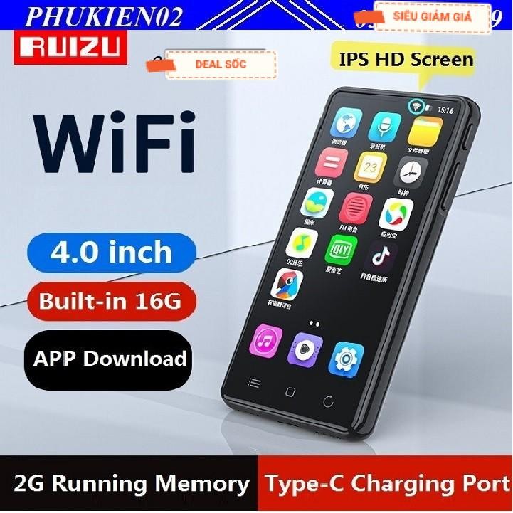 Máy Nghe Nhạc RUIZU H8 WIFI Android MP3 player Bluetooth 5.0 Touch Screen 4.0inch 16GB music mp3 pla