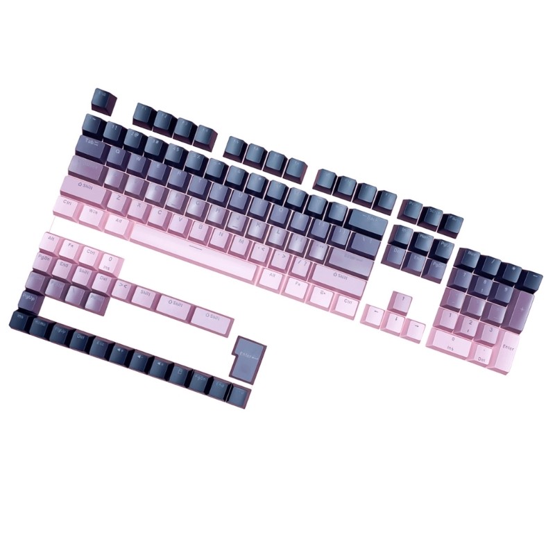 Stay Gradients Orange Black Keycaps Double Shot PBT Shine Through Keycaps cho game thủ PC