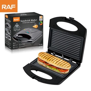 Máy kẹp nướng bánh mì làm đồ ăn sáng RAF 850W [BH 12 Tháng]