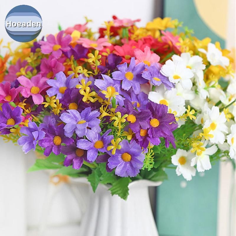Hoeaden 1 Bó Hoa 28 Đầu Nhân Tạo Hoa Lụa Giả Hoa Cúc Hoa Cưới Hoa Bó Hoa Trang Trí Tiệc Sân Vườn Nhà
