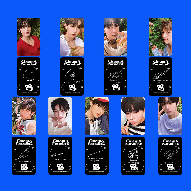 6-9 Chiếc ZB1 CINEMA PARADISE Lomo Cards 4th min Album TỐT SO BAD ZEROBASEONE Zhanghao MTTHEW Han-bi