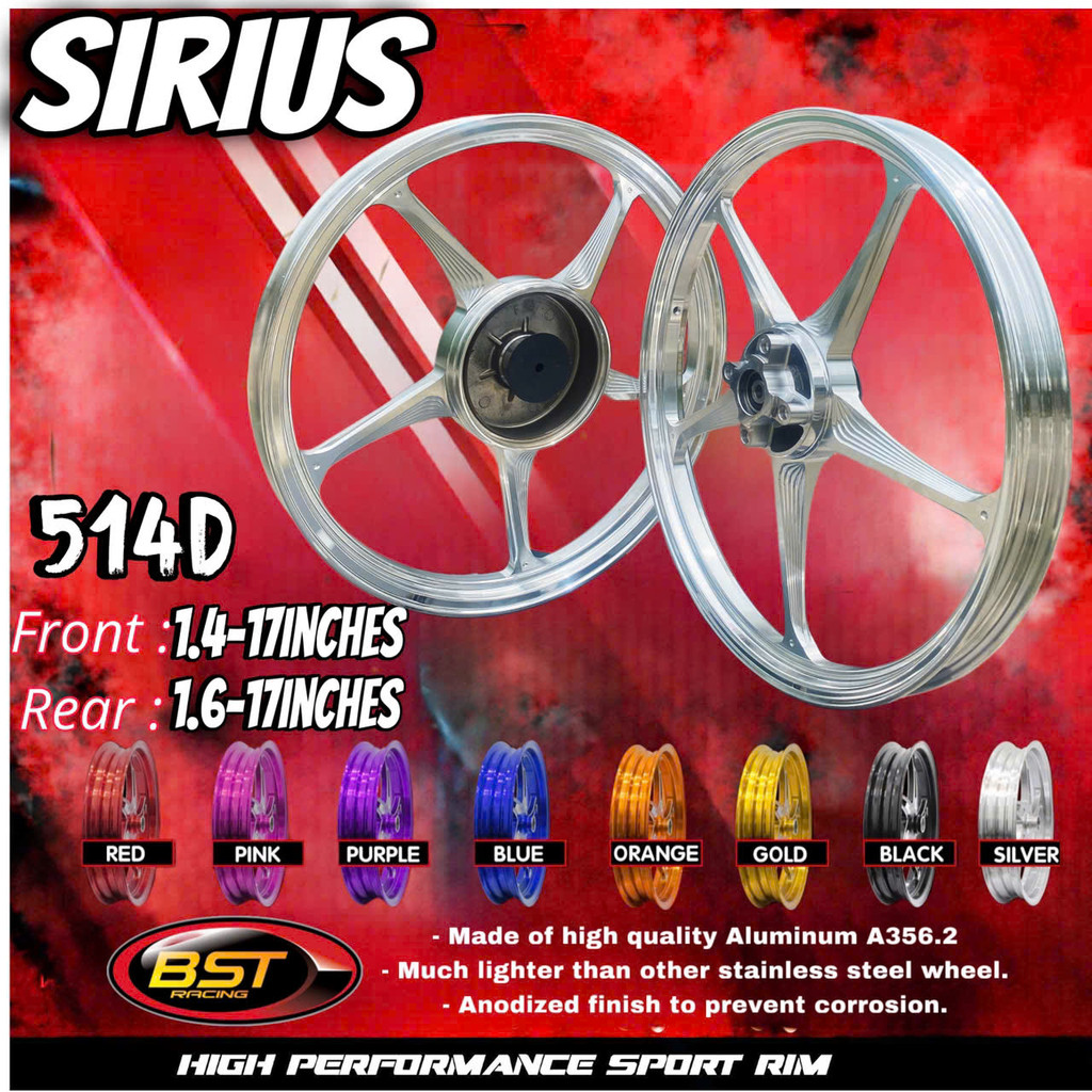 VÀNH MÂM 5 CÂY SIRIUS / LC135 (4S) CNC BST - 514D phukienxemaydo