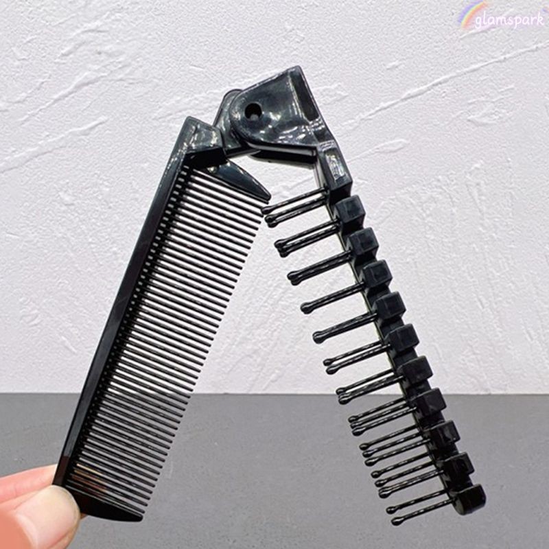 👑GK👑Lược Chải Tóc 2 Đầu Gấp Gọn Bỏ Túi Tiện Lợi