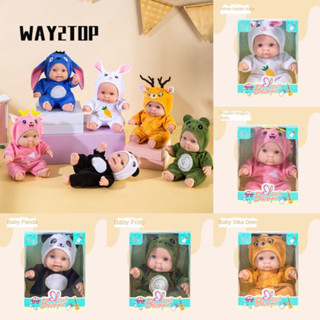  WAY2TOP Búp bê  Smile Baby Series Búp bê BJD dễ thương Quần áo họa tiết động vật Đồ chơi trẻ em 8 Inch Đồ chơi thực tế Quà tặng sinh nhật 