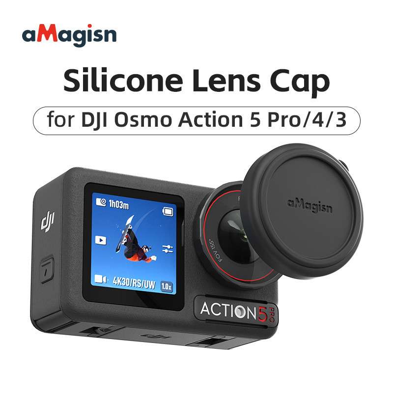Dành Cho DJI Osmo Action 5 Pro Nắp Ống Kính Silicon Cho DJI Osmo Action 5 Pro / 4 / 3 Ống Kính Dành 