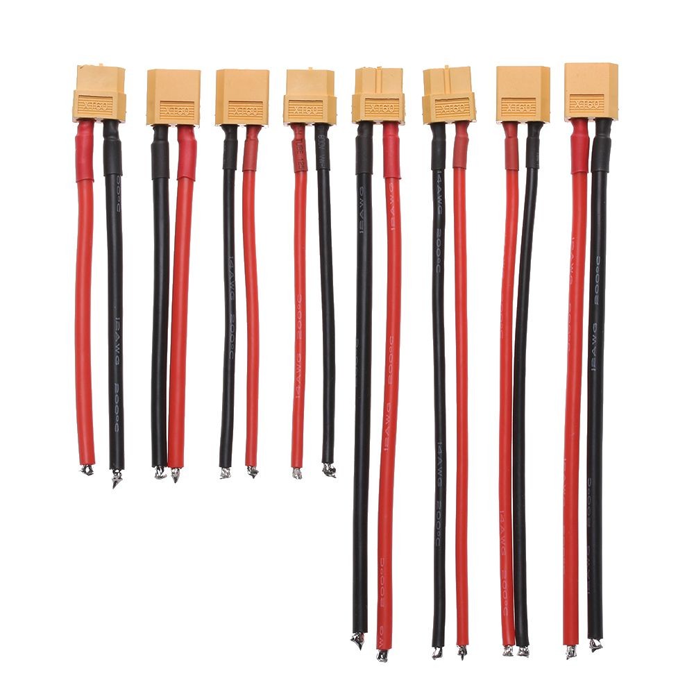 Xt60 Đầu Nối Cắm Với Dây Cáp Silicon 12 AWG / 14 AWG Nam Nữ Dành Cho RC Lipo Pin FPV Racing
