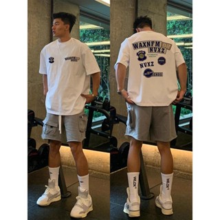  HIP Áo Thun Nam Ngắn Tay Chất Cotton 260g Cao Cấp - Họa Tiết Cá Tính Phong Cách Retro Mỹ Độc Đáo | Form Chuẩn Âu Mỹ 