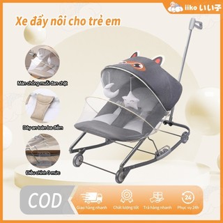  Ghế bập bênh iiko kết hợp bánh xe- Tích Hợp Xe Đẩy Đa Chức Năng Đồ Chơi treo cho bé 