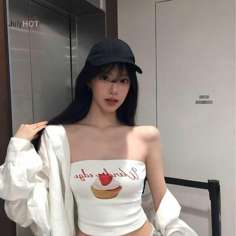 JULY HOT - Quây Không Tay Slim Camisole Gợi Cảm Phong Cách Y2K, Phù Hợp Mùa Hè