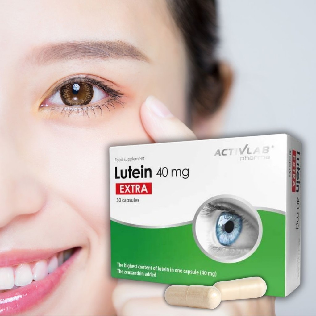 Viên Uống Lutein Extra 40mg Cho Đôi Mắt Sáng Khỏe, Viên Uống Sáng Mắt, Tăng Cường Thị Lực, Chống Mỏi