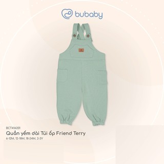[BU Baby] (6M-5Y) Quần yếm dài Túi ốp Friend Terry Bubaby Cotton - BCT4162BT BCT416201  | Quần áo chính hãng