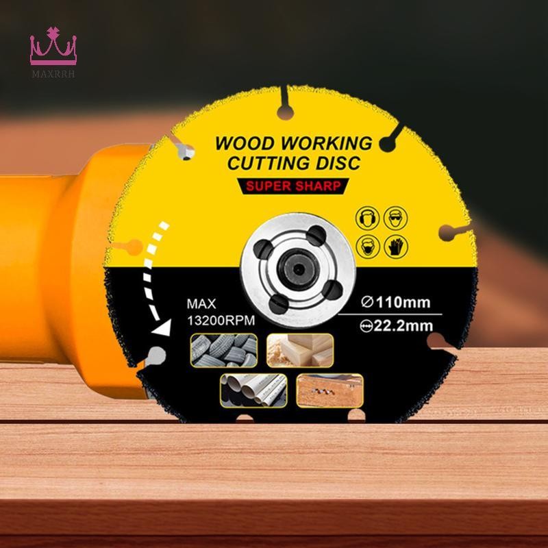 Maxrrh 105 / 110 / 115 / 125mm Đĩa Cưa Đa Năng Gỗ Cắt Góc Máy Xay Cho Gỗ Carbide Lưỡi Cưa Gỗ Cắt Đĩa