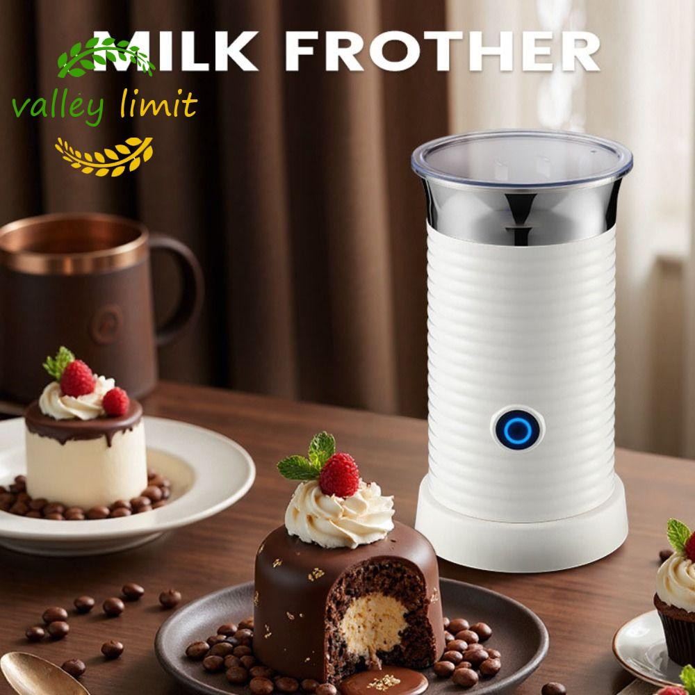 VALLEY LIMIT Máy tạo bọt sữa tự động, Máy tạo bọt sữa điện hiệu ứng kép nóng lạnh, Máy tạo bọt sữa tự động Latte Cappuccino đa chức năng Máy tạo bọt sữa hoàn toàn tự động