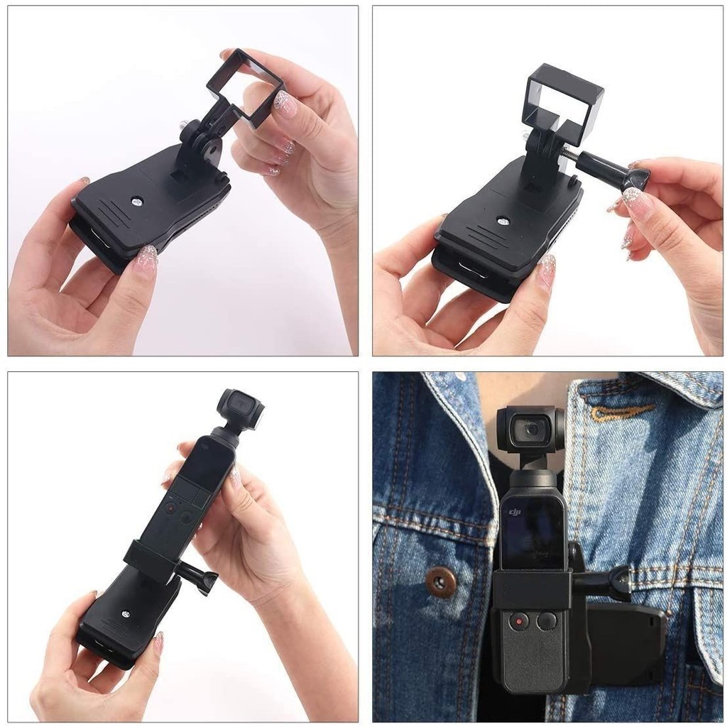 Khung máy ảnh gimbal DJI Pocket 2 Osmo Pocket, giá đỡ cố định, kẹp ba lô, phụ kiện mở rộng