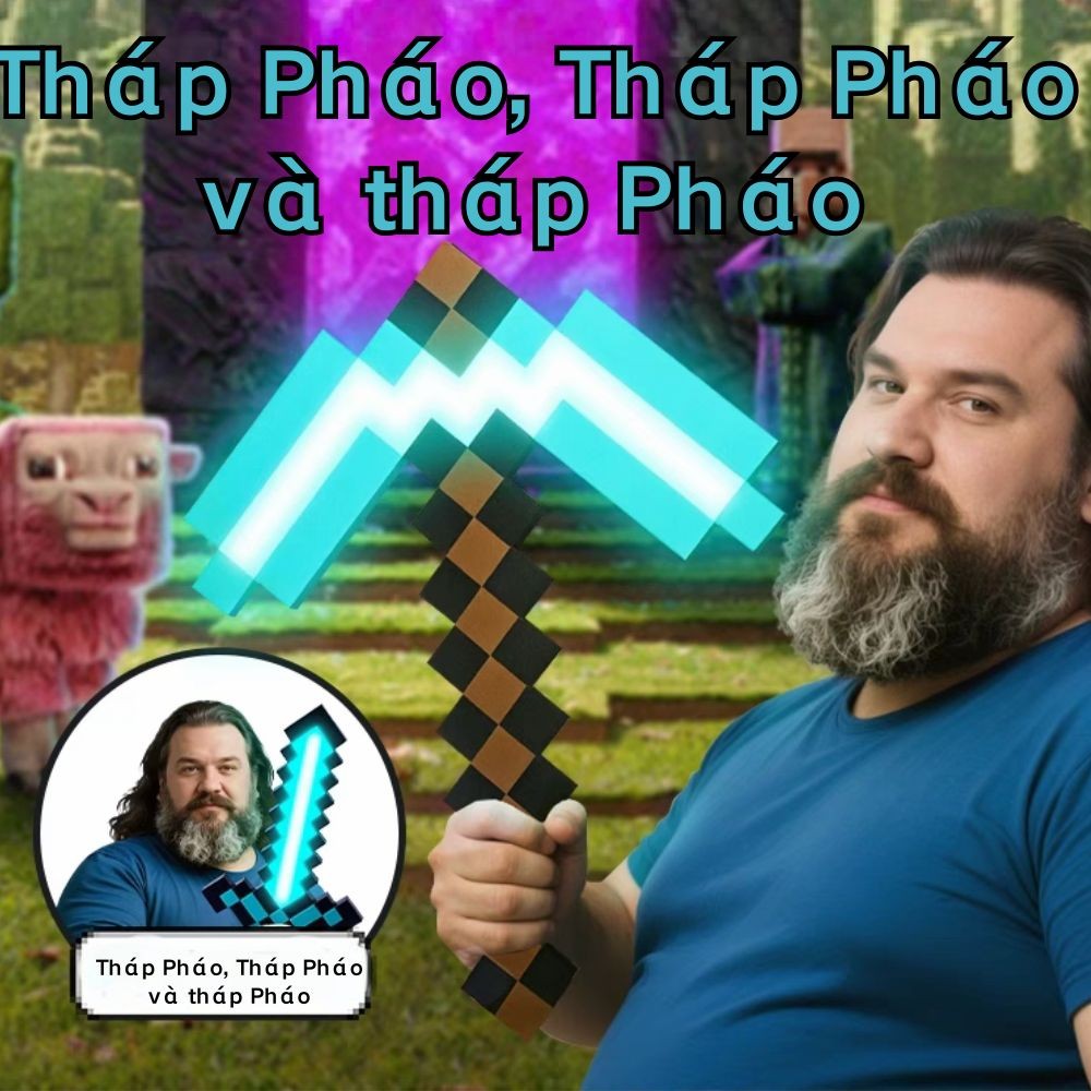 45cm Minecraft Sword Foam Roleplay Battle Toy Life-Sized Minecraft Pixel Swords